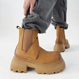 XZ110-92807#复古英伦风厚底增高切尔西靴子男P135(209），男鞋切尔西靴，星座110