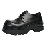 XZ110-25213#高级感男增高大头鞋英伦休闲皮鞋P120（199），男鞋皮鞋，星座110