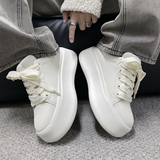 XZ110-25370#厚底板鞋男增高休闲鞋圆头系带小个子潮流鞋子P125，男鞋休闲鞋，星座110