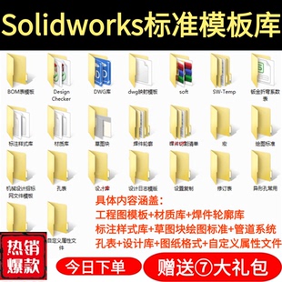 材料明細表 Solidworks 標準模板庫 工程圖 SW設計庫 焊接型材