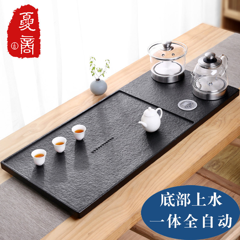 茶盘套装一体全自动天然乌金石