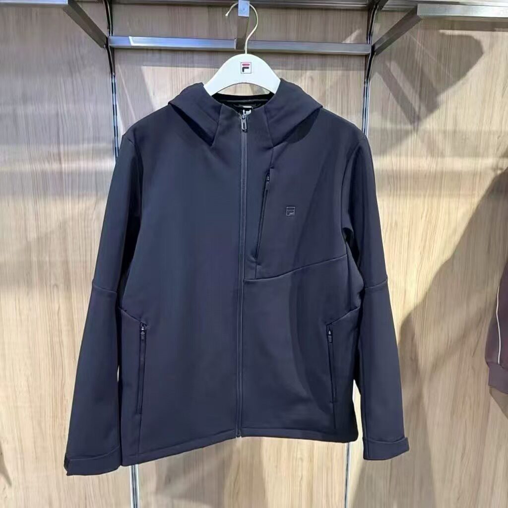 新款户外休闲加绒修身梭织外套