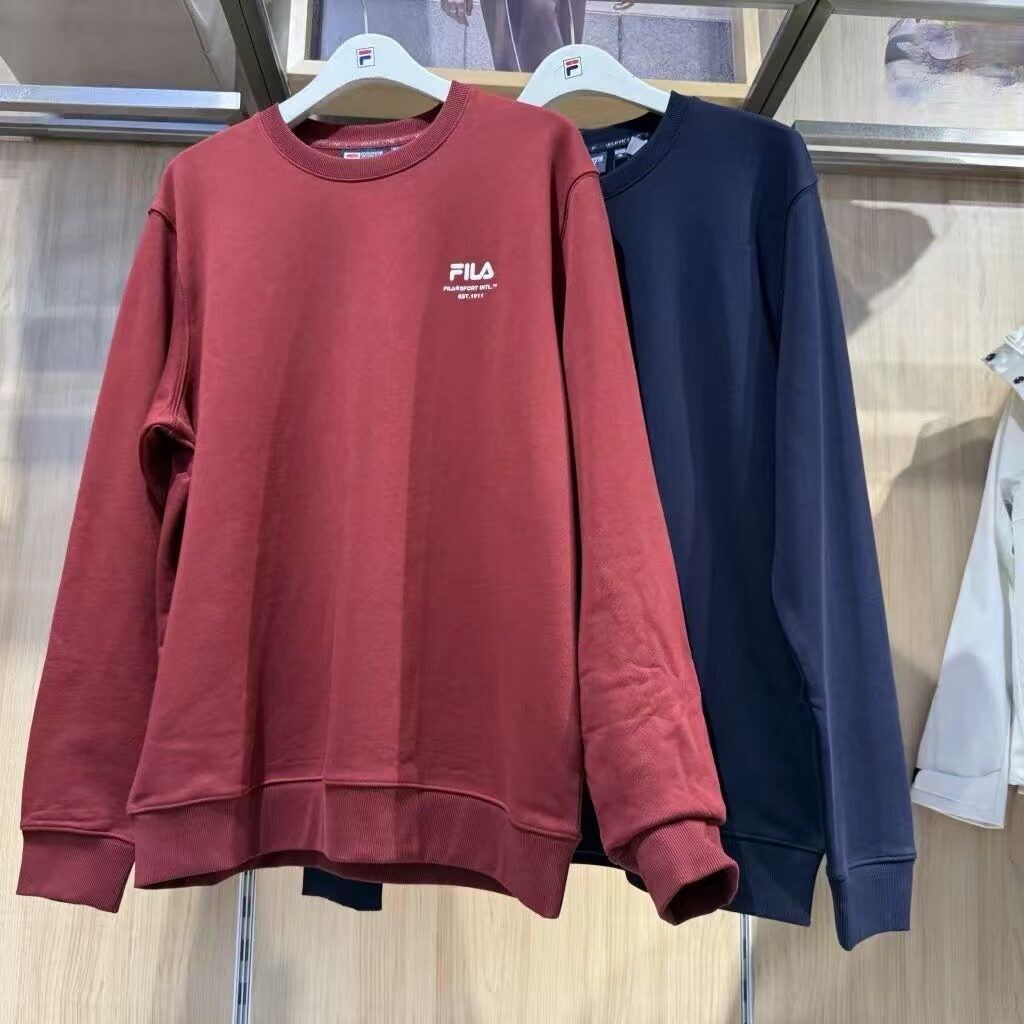 新款复古舒适运动圆领针织卫衣