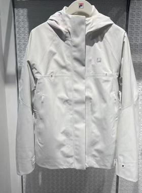 FILA斐乐女装 2025年冬新款运动健身连帽冲锋衣两件套A11W441701