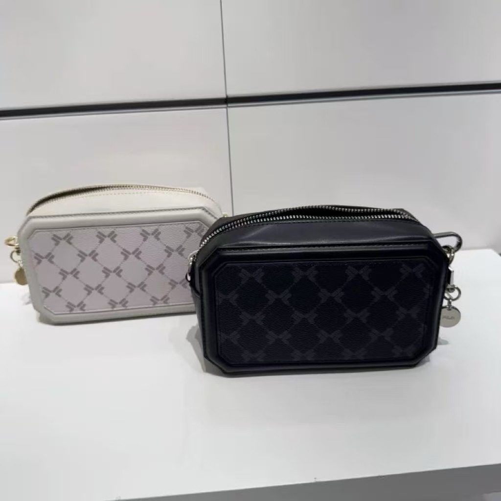 老花压纹PU材质时尚休闲挎包