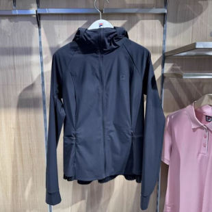 FILA斐乐2025年夏新款 高尔夫运动针织速干连帽外套A11W525501 女装