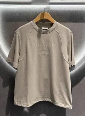 FILA斐乐2025年春新款女装运动休闲针织圆领短袖T恤衫F11W515103F