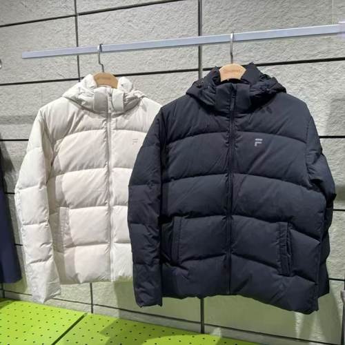 男装冬款宽松运动保暖连帽羽绒服