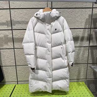 FILA斐乐2026年女装春季新款运动宽松长款羽绒服T11W547911