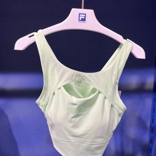 FILA斐乐女装2024夏新款女士修身场下健身针织运动背心A11W421104