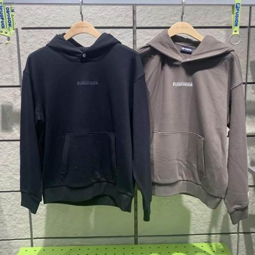 FILA斐乐潮牌2025年春新款男女装运动宽松针织连帽卫衣T11U515204