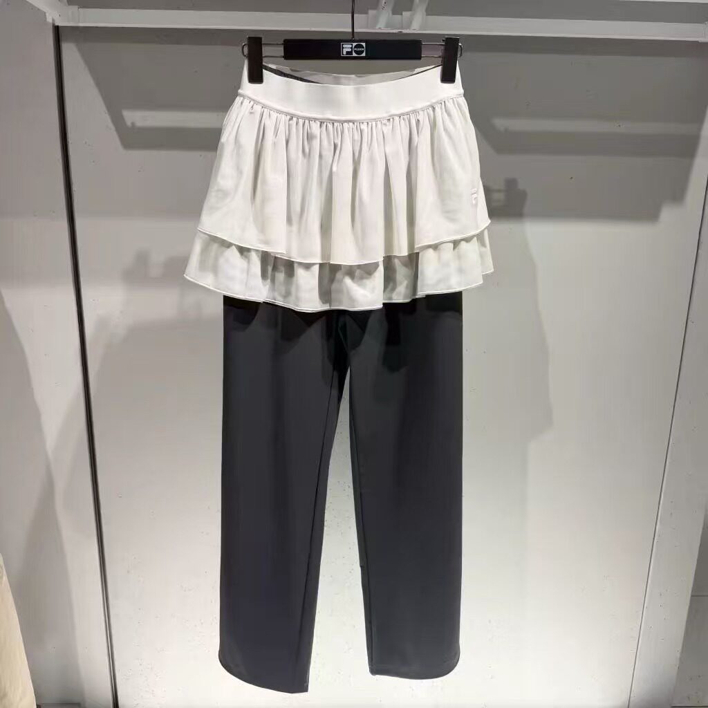 斐乐女装秋冬款梭织裙裤两件套