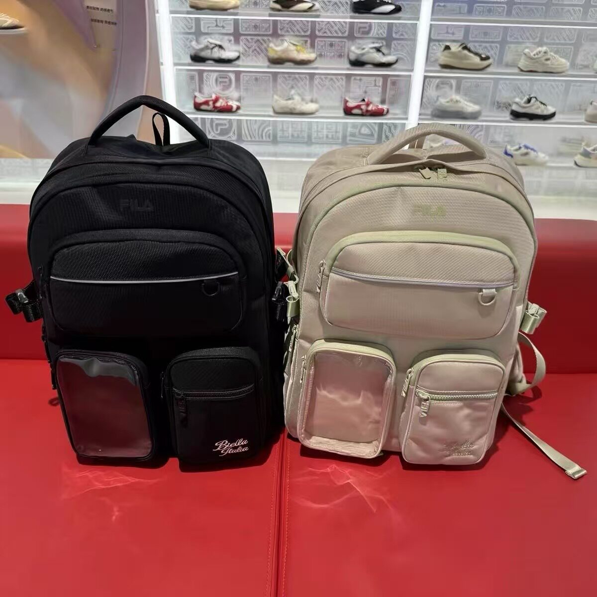 斐乐女包生活背包运动休闲双肩包