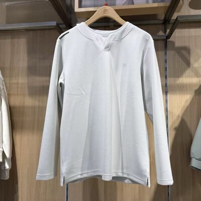 男士针织长袖衫休闲简约长T恤