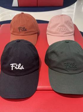 FILA斐乐男女同款2025秋新款时尚休闲运动鸭舌帽棒球帽F13U539235