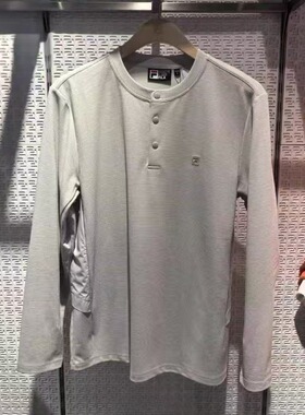 FILA斐乐男装 2026年春款舒适运动圆领套头针织长袖衫F11M613216