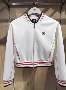 FILA斐乐2025年冬季新款女子时尚运动休闲针织长袖外套A11W543519