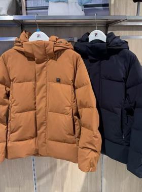 FILA斐乐2025年冬季新款女子鹅绒休闲保暖连帽羽绒服F11M543907