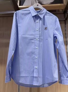 FILA斐乐男装2026夏新款时尚休闲运动舒适梭织长袖衬衫F11M628403