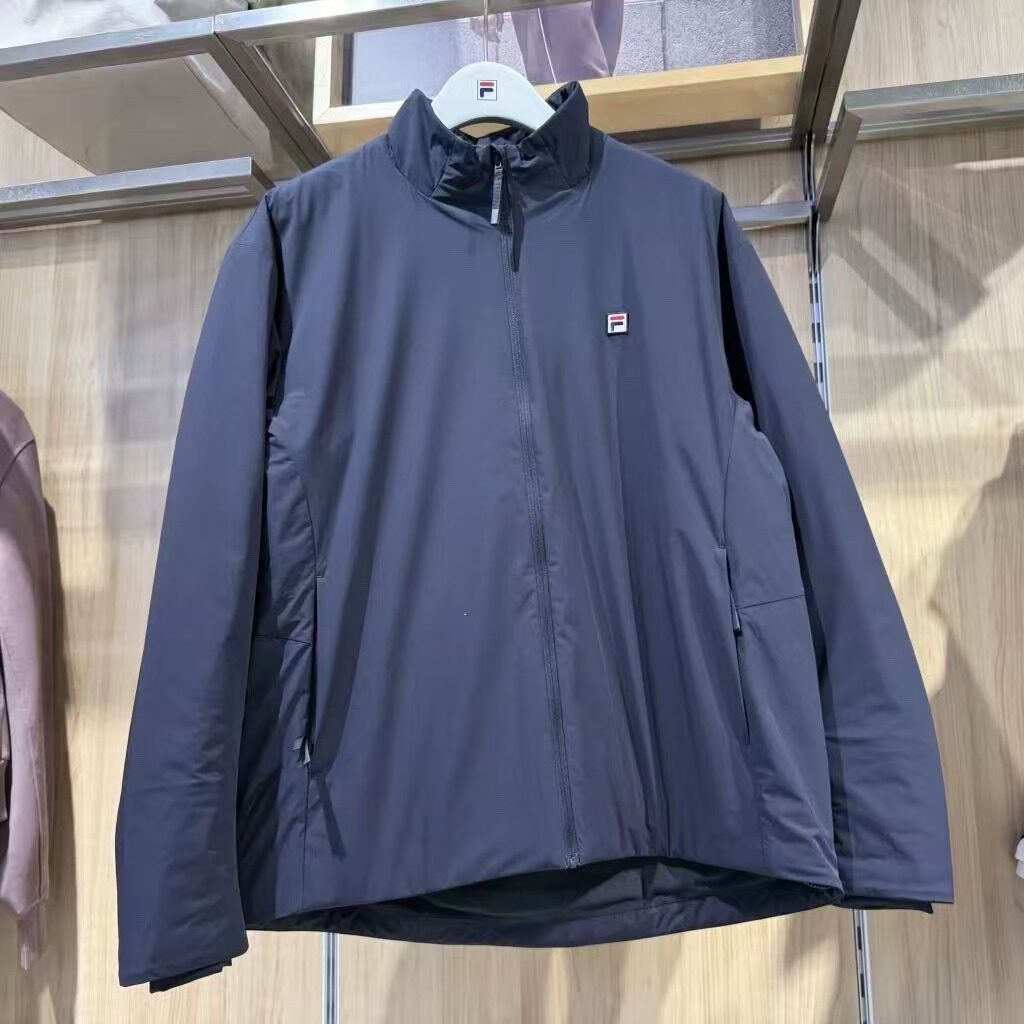 网球运动防风防晒立领保暖棉服