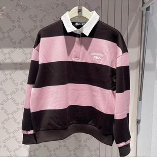斐乐Fila正品25春新款女装运动休闲商务针织长袖POOL衫F11W519219