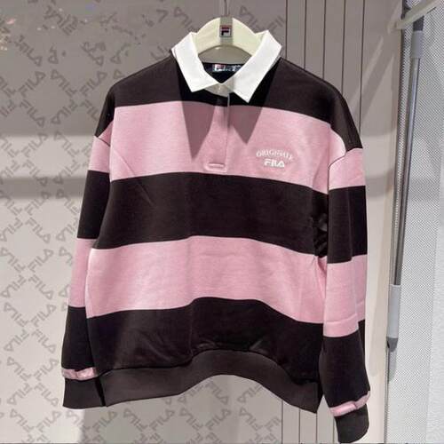 斐乐Fila正品25春新款女装运动休闲商务针织长袖POOL衫F11W519219