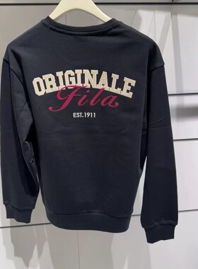FILA斐乐2026春季新款男子运动休闲时尚宽松套头卫衣F11M619210
