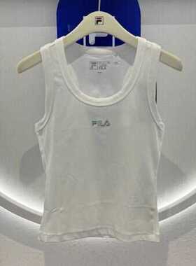 FILA斐乐女装 2025夏季新款时尚运动休闲修身针织背心 F11W428118