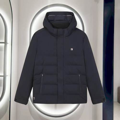 新款基础运动连帽轻薄羽绒服