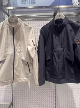 斐乐fila正品24春新男装休闲舒适运动立领梭织外套夹克A11M417709
