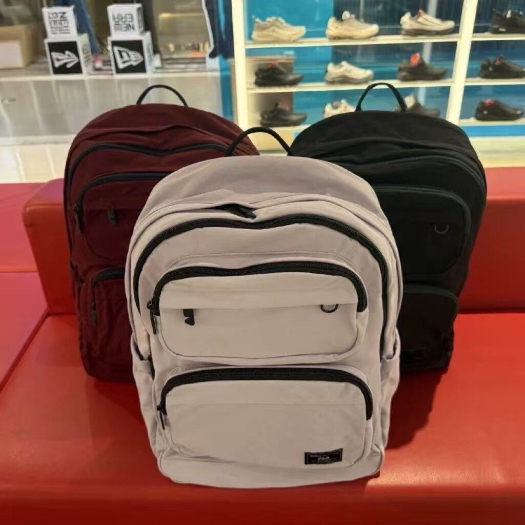 双肩包背包休闲多口袋书包电脑包