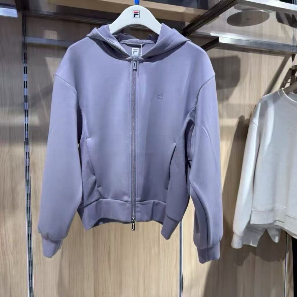 斐乐女装宽松针织上衣开衫卫衣
