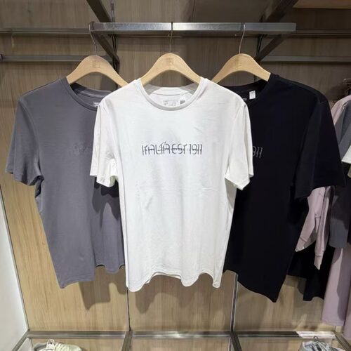 男装休闲运动基础针织短袖衫
