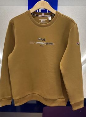 FILA斐乐男装 2025春新款休闲运动针织套头衫圆领卫衣 F11M411213