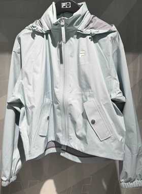 FILA斐乐潮牌女装 2025夏季新款时尚运动梭织连帽外套 T11W421701