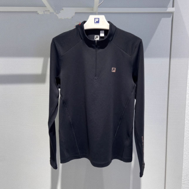 斐乐Fila正品25夏秋款女装简约运动半高领针织长袖T恤A11W531201F,运动服/休闲服装,运动T恤,淘宝优惠券,粉丝福利购,淘宝优惠卷