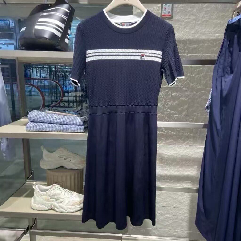新款休闲百搭短袖修身裙连衣裙