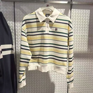 FILA斐乐女装 2026春季新款运动舒适针织套头衫卫衣 A11W613218