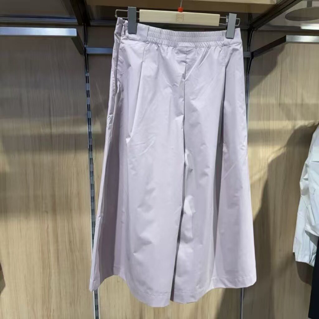 女士裙裤休闲宽松及膝半身裙