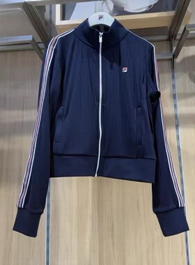 FILA斐乐2026年春夏新款女装运动基础针织长袖外套上衣F11W628505