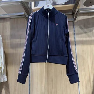 FILA斐乐2026年春夏新款女装运动基础针织长袖外套上衣F11W628505