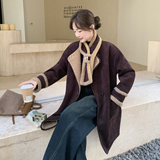 现货2025冬季新款128-25116-P245-K368正反穿皮毛一体带围脖外套，女装棉衣/棉服，浙宝128（原290）