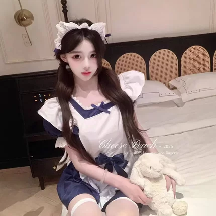 女仆装日系COS可爱连衣裙大佬洛丽塔套装二次元大码服装制服