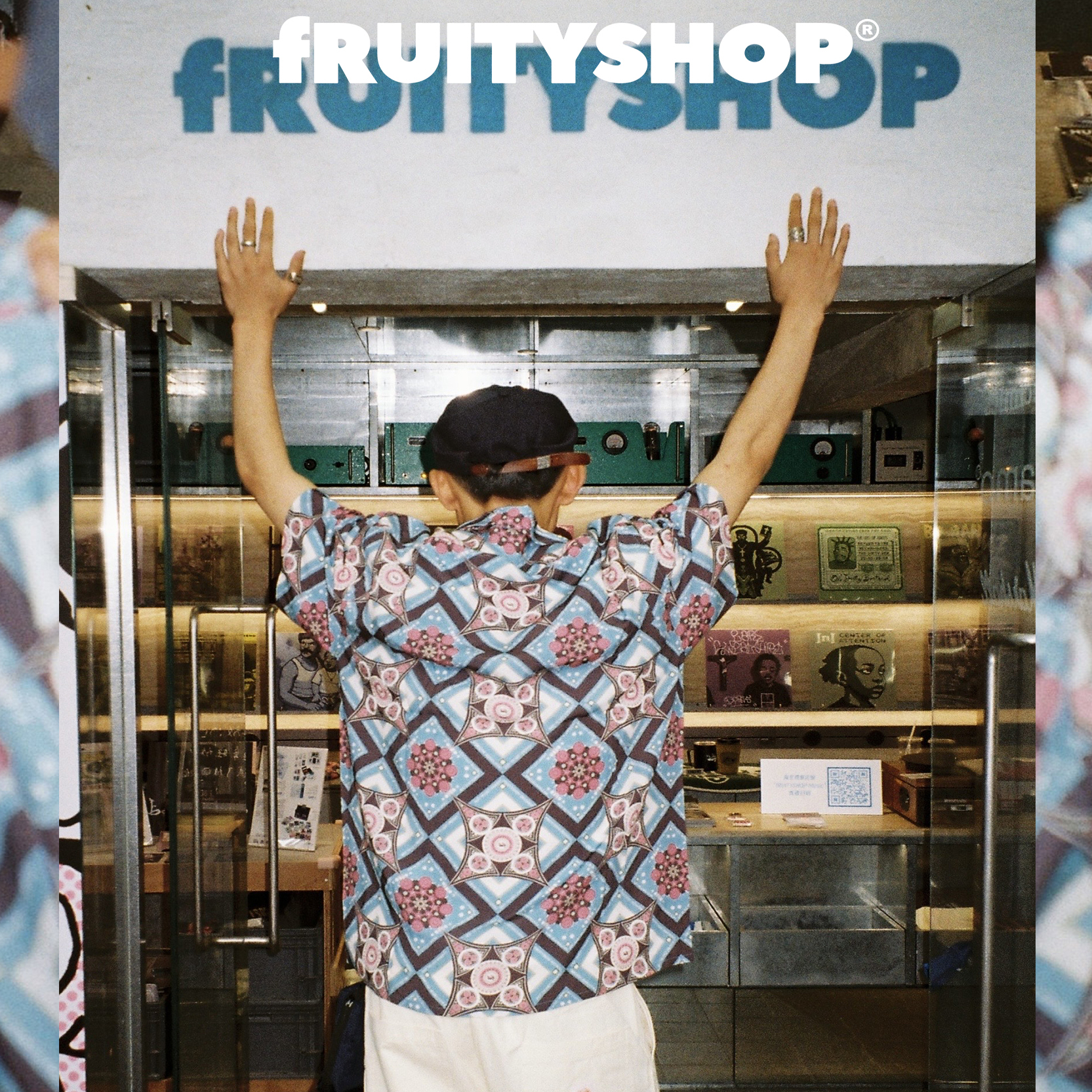 fRUITYSHOP｜万花筒夏威夷衬衫 新款设计感潮酷短袖情侣