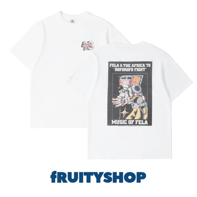 fRUITYSHOP｜Fruity Friends 独眼矮子Music of Fela彩色人像短袖