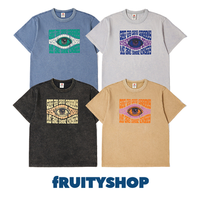 fRUITYSHOP复古做旧纯棉短袖