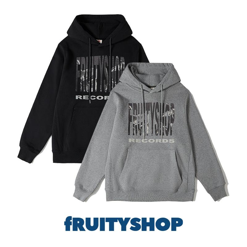 fRUITYSHOP潮牌印花连帽卫衣