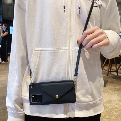 红米note7pro手机壳note4X标准版皮质支架保护套Note4一体零钱包note5A高配版全包防摔note5pro斜挎挂绳外壳