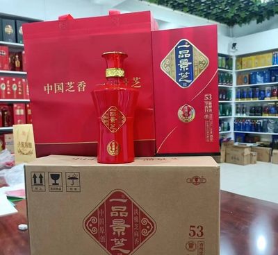 一品景芝红淡雅53度500ml*6瓶白酒整箱国标芝麻香型景芝酒系列