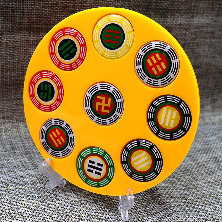 11公分1319五行通关单面五龙盘室内房屋缺角摆件门对门厨房厕所用